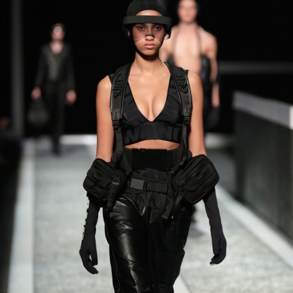 Alexander Wang black bandage bralette XS brand new